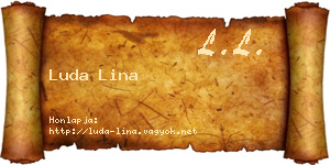 Luda Lina névjegykártya